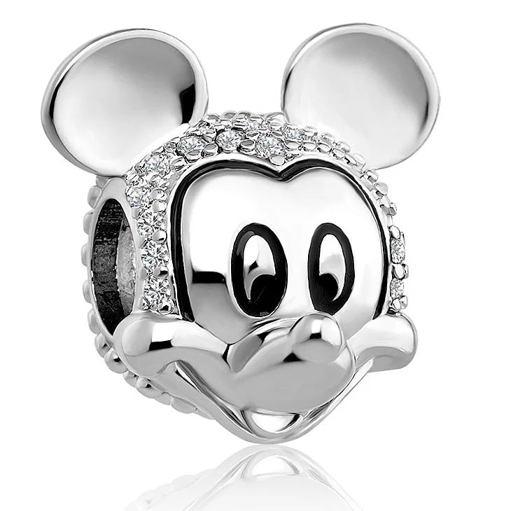 Mickey Sparkling Face - My Life Charm in 925 Sterling Silver