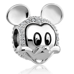 Mickey Sparkling Face - My Life Charm in 925 Sterling Silver