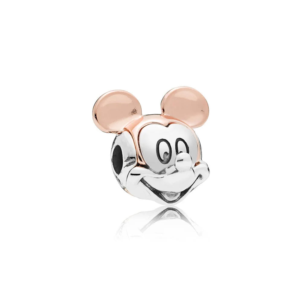 My Life Charm in 925 Sterling Silver -Mickey Rose Gold Ears