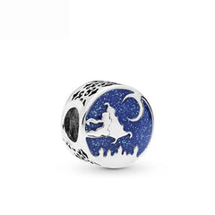 Aladdin e Jasmine Moonlight Flight Pendant - My Life Charm in 925 Sterling Silver