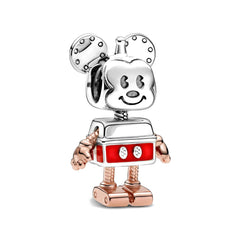 Mickey Robot Pendant - My Life Charm in 925 Sterling Silver