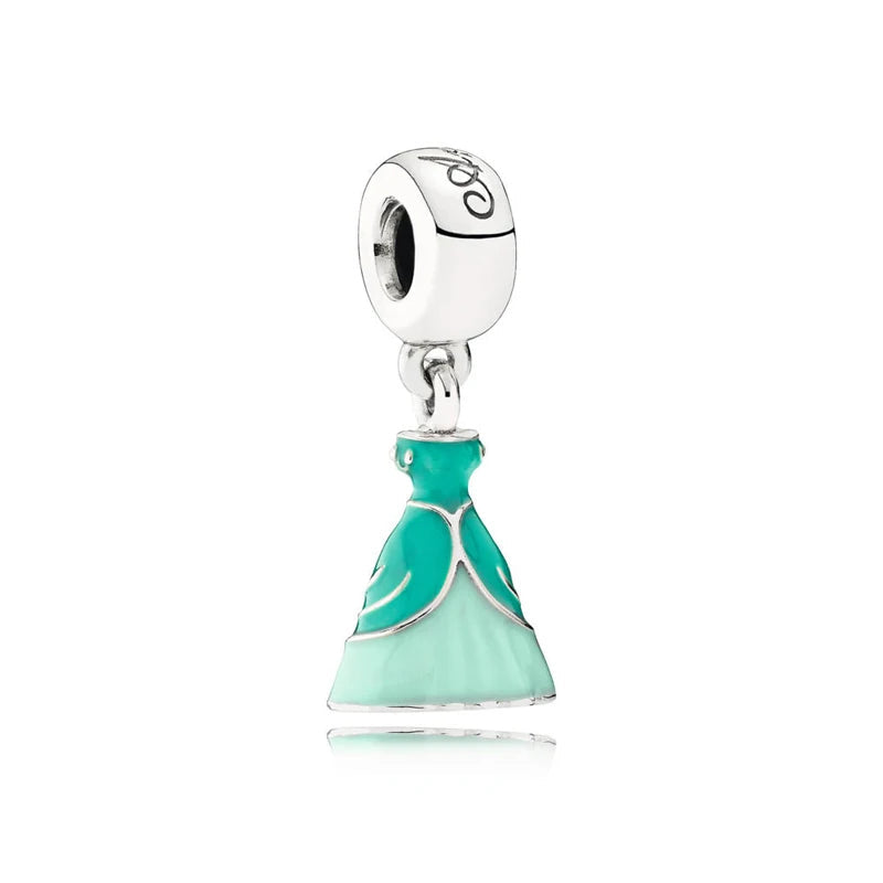 Tiana’s Dress Pendant - My Life Charm in 925 Sterling Silver