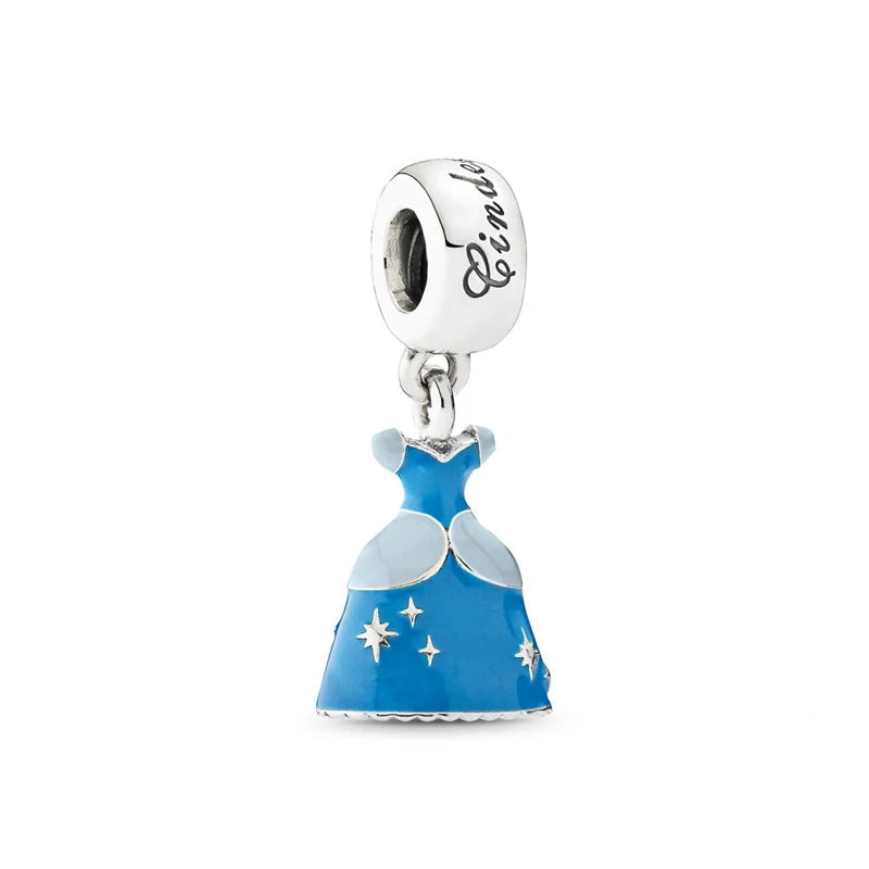 Cinderella’s Dress Pendant - My Life Charm in 925 Sterling Silver