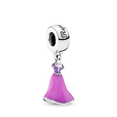 Rapunzel’s Dress Pendant - My Life Charm in 925 Sterling Silver