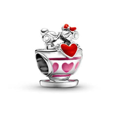 Mickey & Minnie Teacup Love - My Life Charm in 925 Sterling Silver