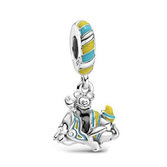Mickey Riding Dumbo Pendant - My Life Charm in 925 Sterling Silver
