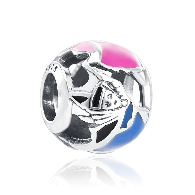 Cheshire Cat Smile Charm - My Life Pendant in 925 Sterling Silver