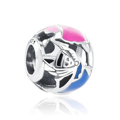 Cheshire Cat Smile Charm - My Life Pendant in 925 Sterling Silver