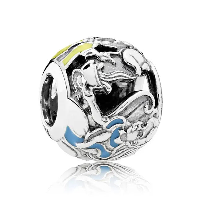 Alice in Wonderland Teacup Ride Charm - My Life Pendant in 925 Sterling Silver