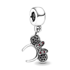 Minnie Ears Sparkling Pendant - My Life Charm in 925 Sterling Silver