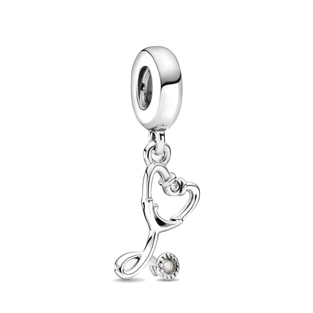 My Life Charm aus 925 Sterling Silber - Schwarzer Nagellack-Anhänger 