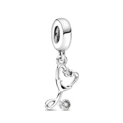 My Life Charm aus 925 Sterling Silber - Schwarzer Nagellack-Anhänger 