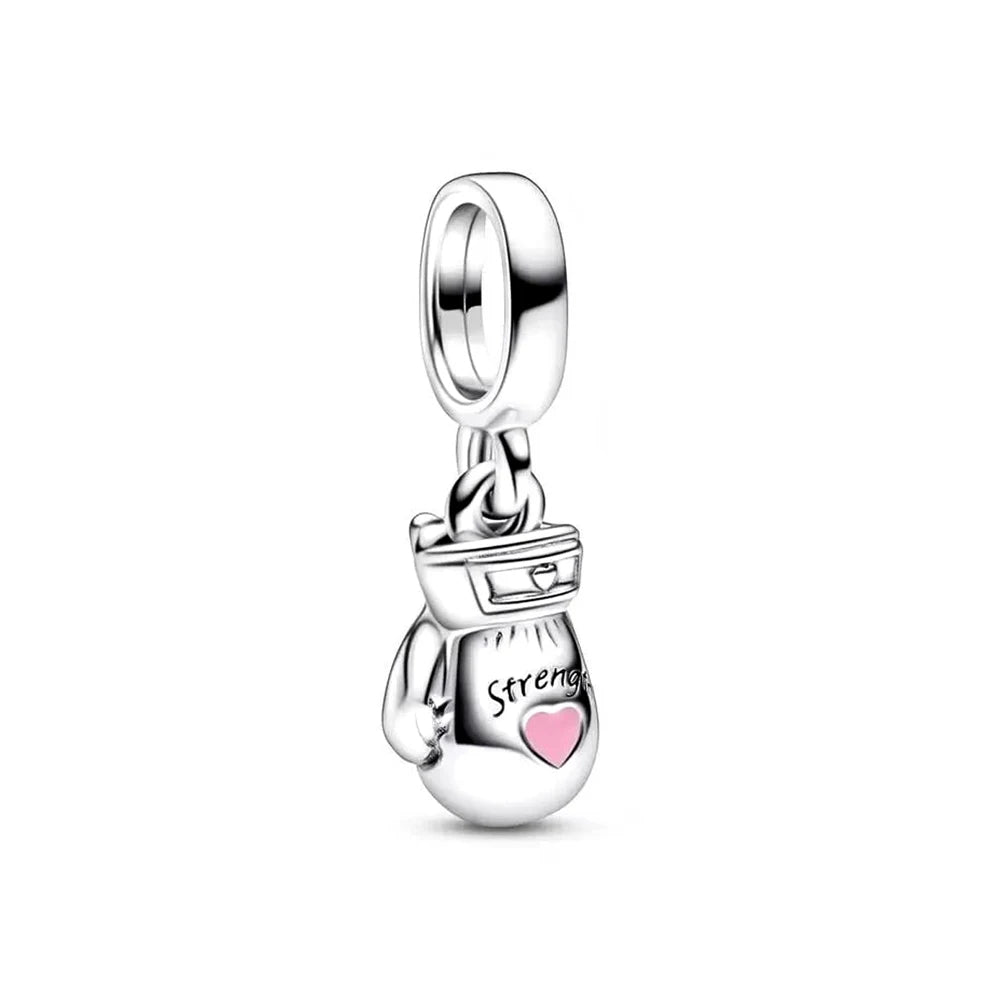My Life Charm aus 925 Sterling Silber - Schwarzer Nagellack-Anhänger 