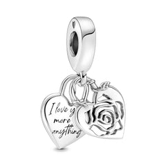Ciondolo My Life in argento sterling 925 - Smalto per unghie nero 