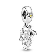 Ciondolo My Life in argento sterling 925 - Smalto per unghie nero 
