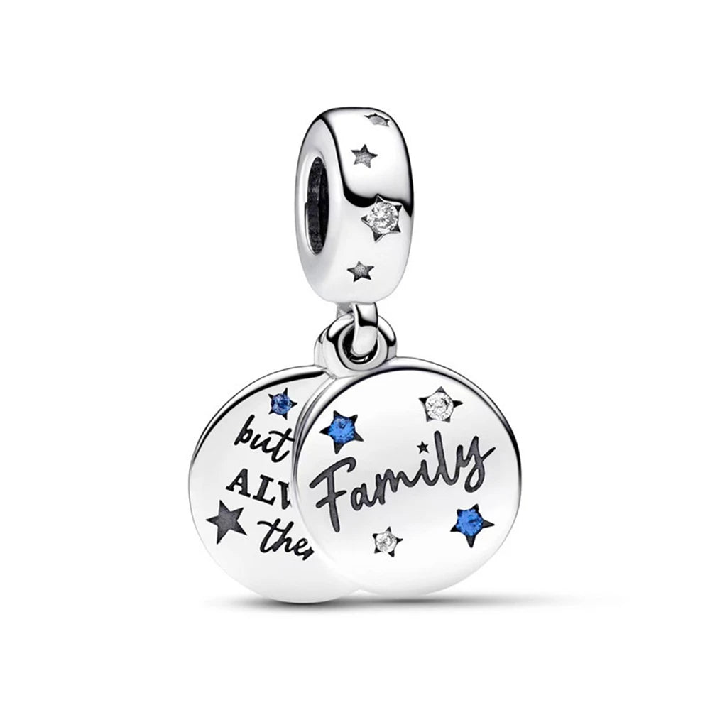 Family Stars Pendant - My Life Charm in 925 Sterling Silver