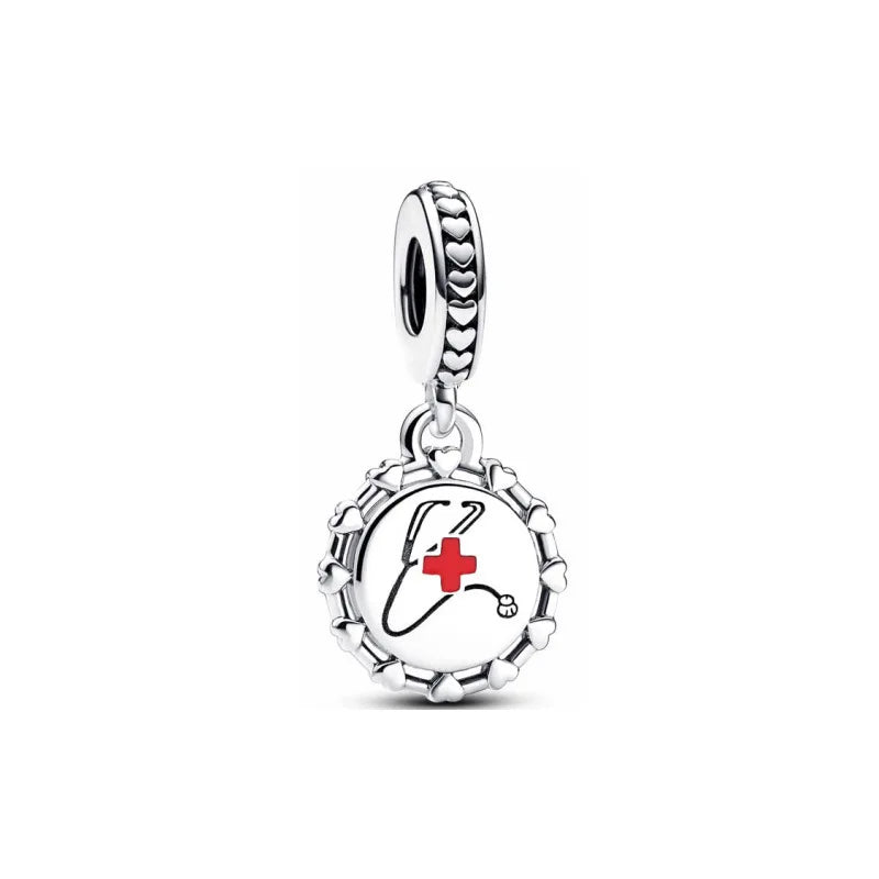 My Life Charm aus 925 Sterling Silber - Schwarzer Nagellack-Anhänger 