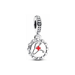 My Life Charm aus 925 Sterling Silber - Schwarzer Nagellack-Anhänger 
