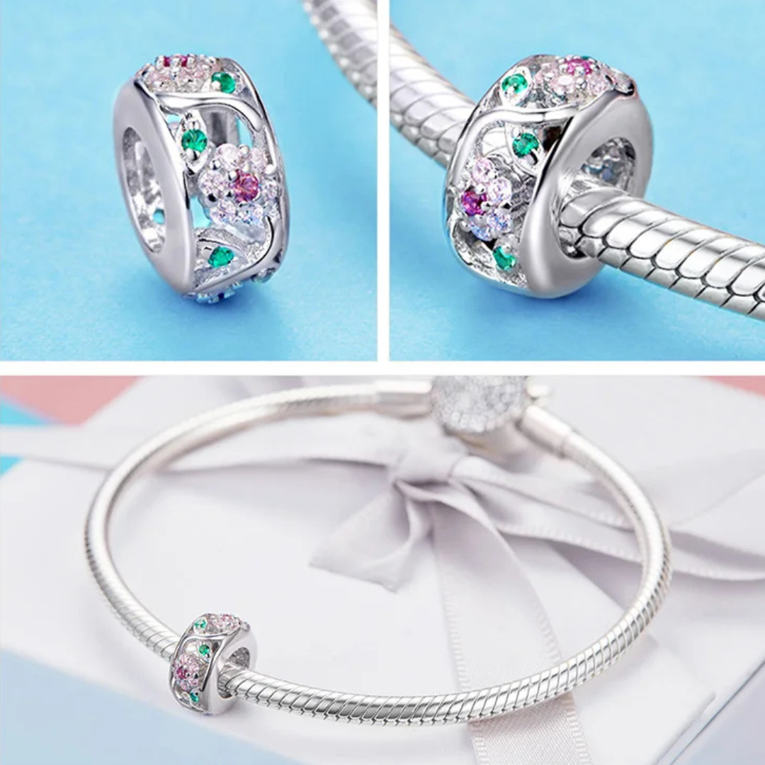 Charm My Life in argento 925 - Giardino fiorito 