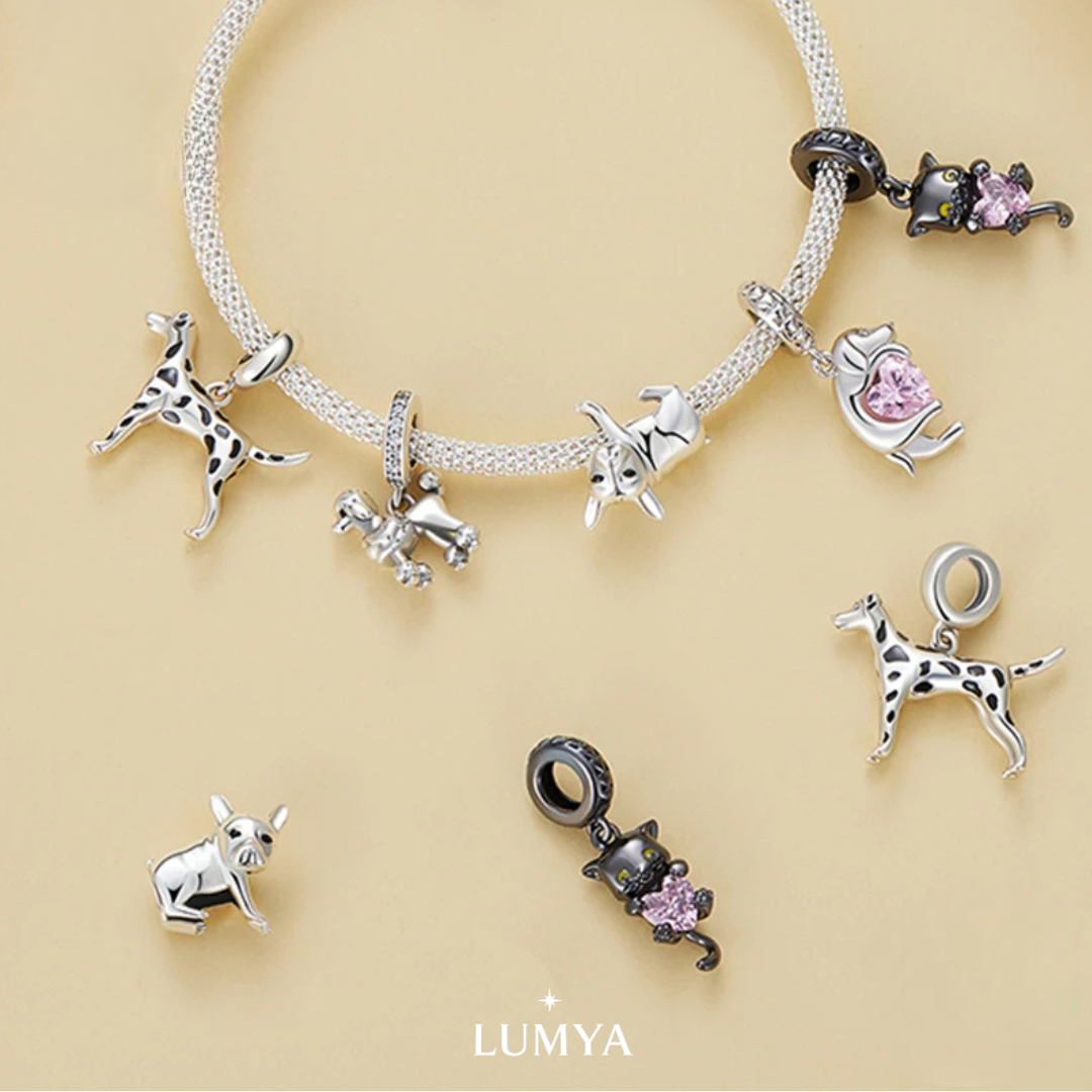 Charm My Life in 925 Silver - Elegant Poodle Pendant