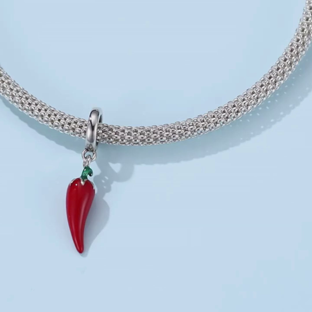 Charm My Life in 925 Silver - Spicy Pepper Pendant