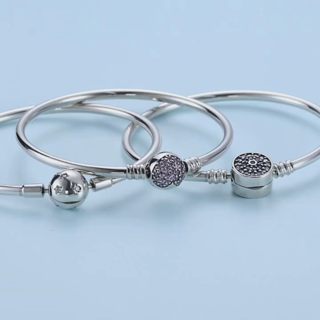 Free Rose Heart Clasp Bracelet in 925 Sterling Silver Gift