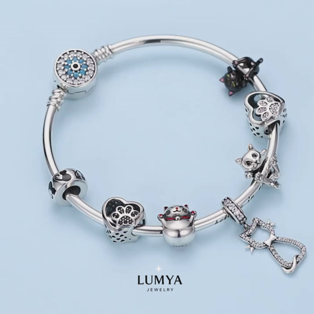 Charm My Life in 925 Silver - Cat