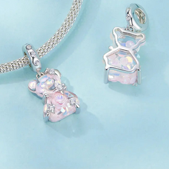 Charm My Life in 925 Silver - Crystal Gummy Bear Pendant